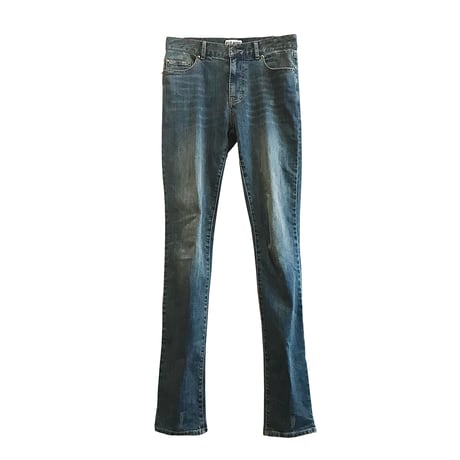 refined blue skinny denim pants