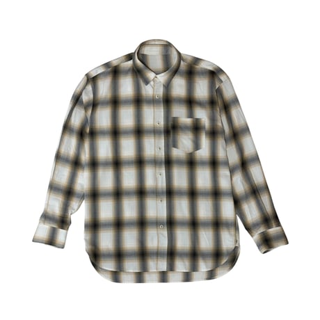 Ombre check LS shirt (yellow)