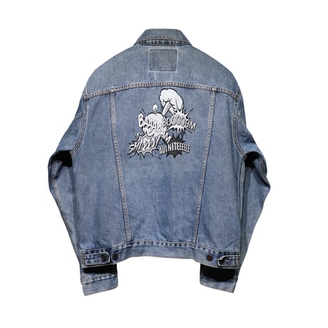 Unique piece custom denim jacket