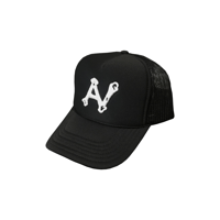 AN bone 3D logo mesh cap
