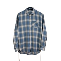 Side lace check shirt