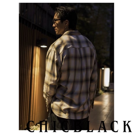 Ombre check LS shirt (yellow)