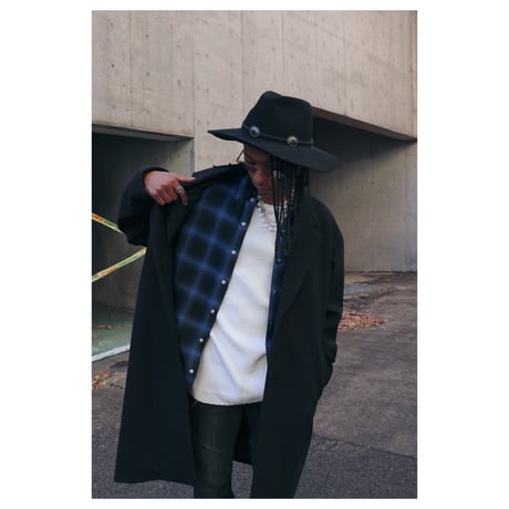 ombre check shirt blue