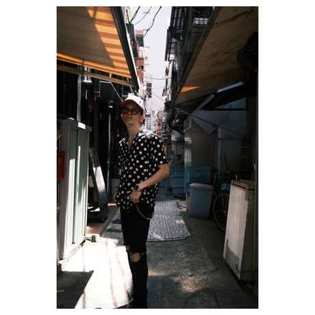 Polka dots short-sleeve shirt
