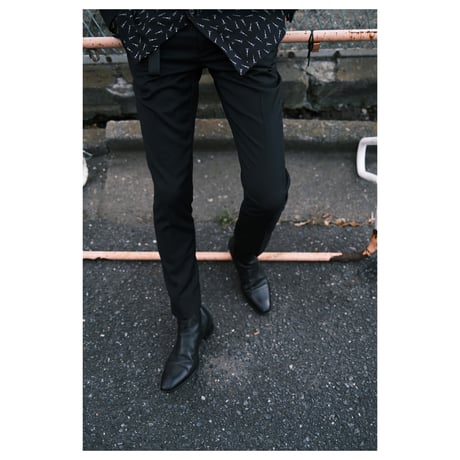 wool blend tailored pants