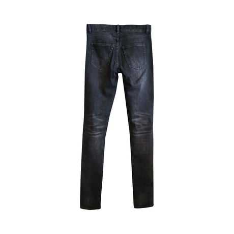 2zip biker denim pants
