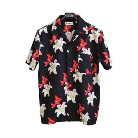Lily flower pattern S/S shirt