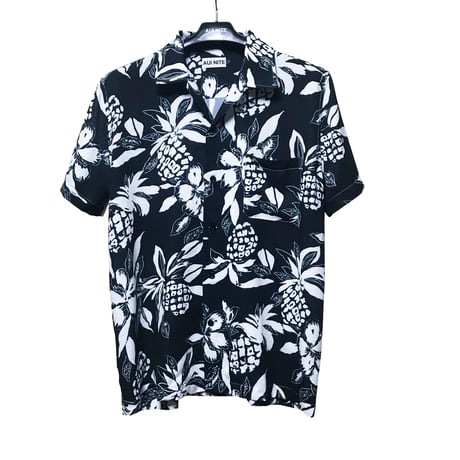 Pine pattern short-sleeve shirt