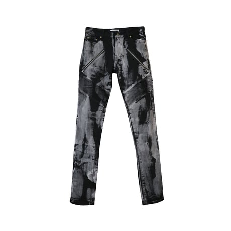 Bleach 2zip biker denim pants