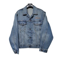 Unique piece custom denim jacket