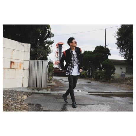 ombre check shirt black
