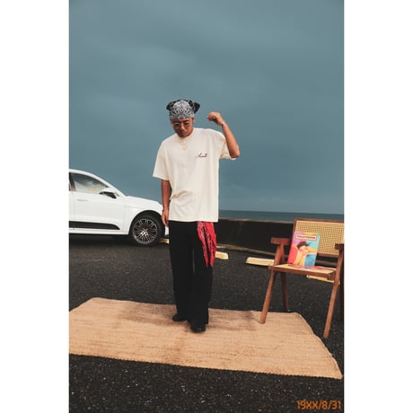 Palm tree logo towel tee