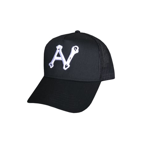 AN bone 3D logo mesh cap