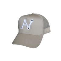 AN bone 3D logo mesh cap