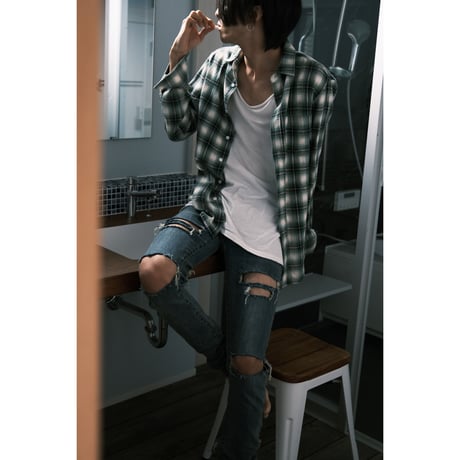 Destroy skinny denim pants