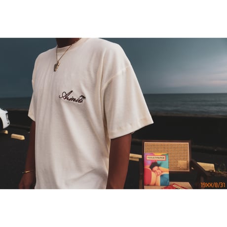 Palm tree logo towel tee