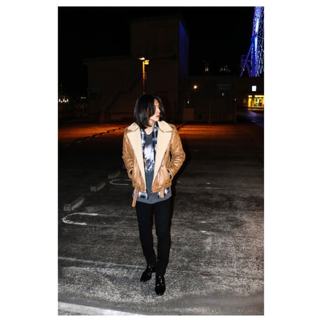 ombre check shirt black