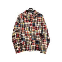 vintage patchwork pajamas shirt