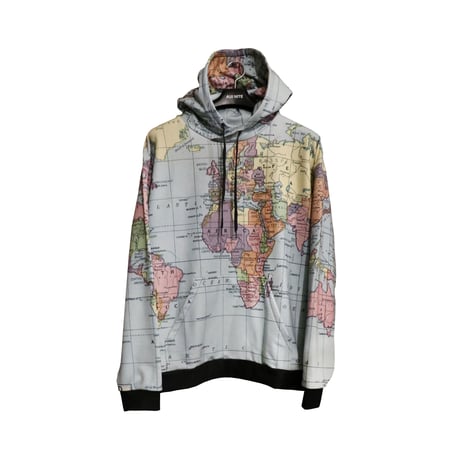 World map hoodie