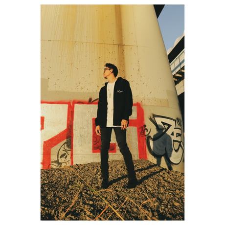 2zip biker denim pants