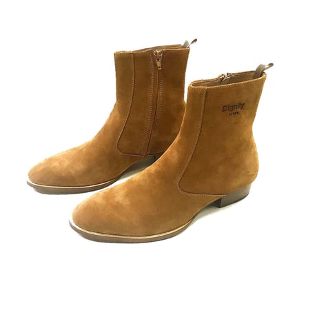 suède side zip boots