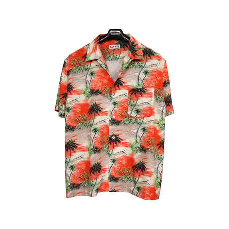 ocean pattern S/S shirt