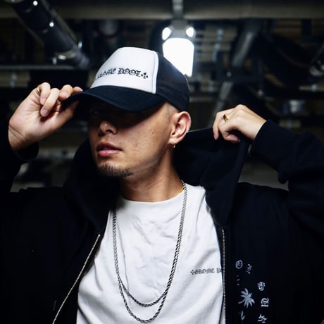 GROME POOL logo mesh cap