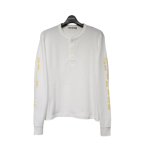 Sleeve logo henley L/S tee