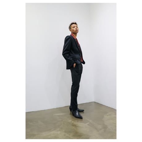 wool blend tailored pants