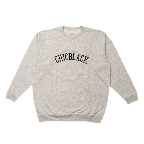 CHIC BLACK ROUND LOGO SWEAT