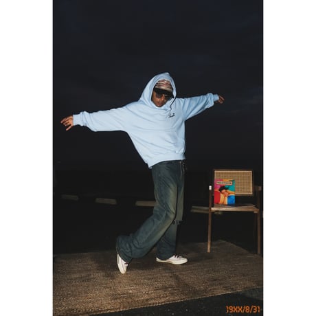 Palmtree logo embroidery hoodie