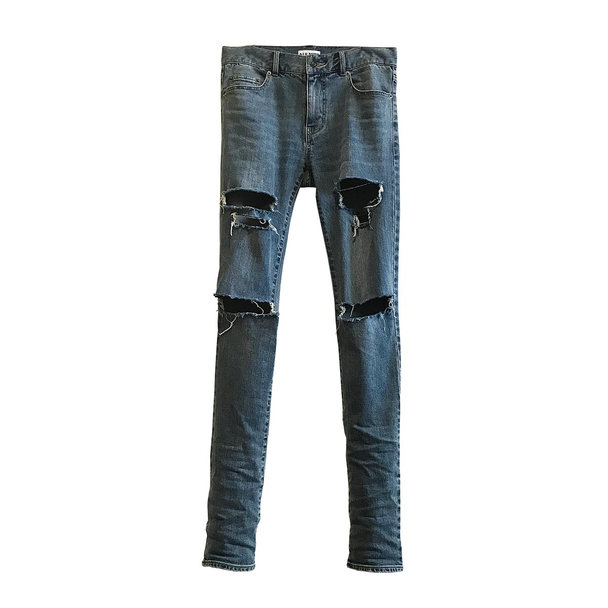 auinite Destroy skinny denim pants スキニー Destroy skinny denim pants | CheeekyKids CONCEP