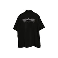 eagle logo silky shirt