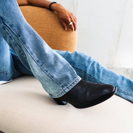 washed blue flare denim pants