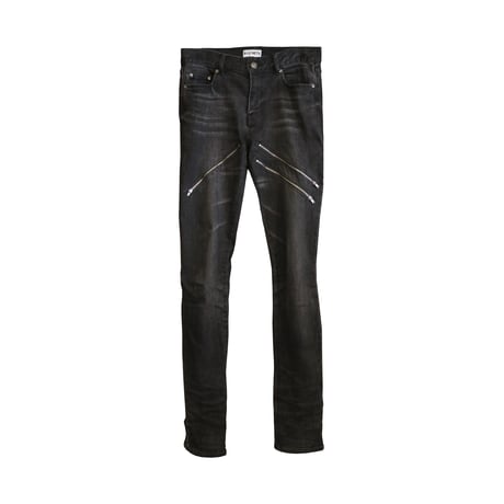 3zip skinny denim pants