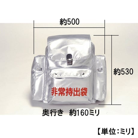 869929：H-6501　防炎大型避難持出袋 リュック式