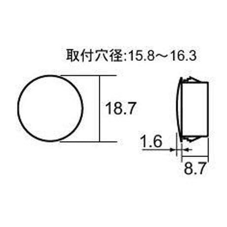 薄板用穴埋めキャップ　18.7（10個入）