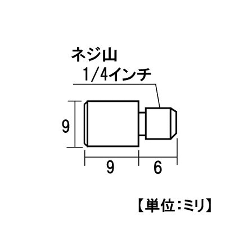 863980：ニッケルタナダボ オン9 1/4山 S-206（8個入） | 森の金物屋さん