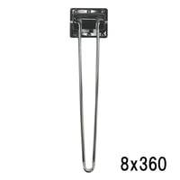 866590：クローム丸棒脚　8x360
