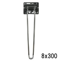 866523：クローム丸棒脚　8x300