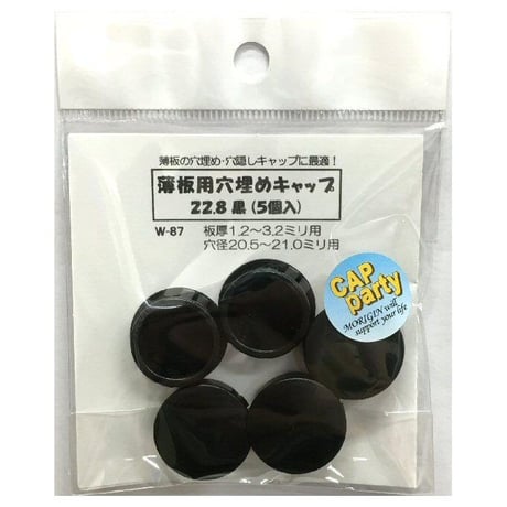 薄板用穴埋めキャップ　22.8（5個入）