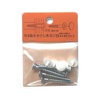 869115：カクシ木ネジ　皿　M4x40（5個入）R-6