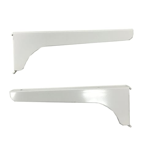 ステンレス棚柱用ブラケット　180ミリ（左右1組入）