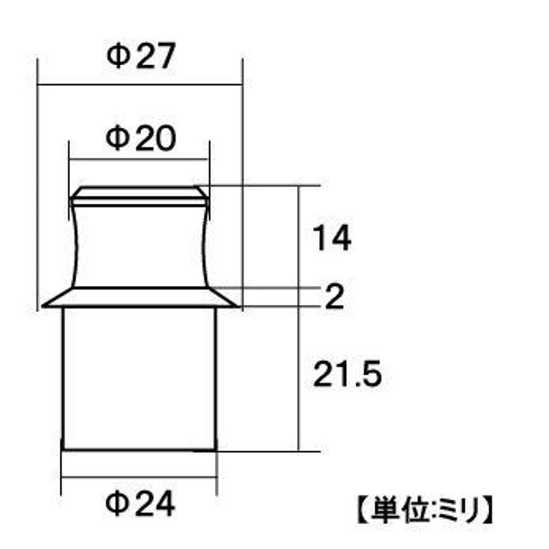 PCプッシュツマミ 面付 | 森の金物屋さん
