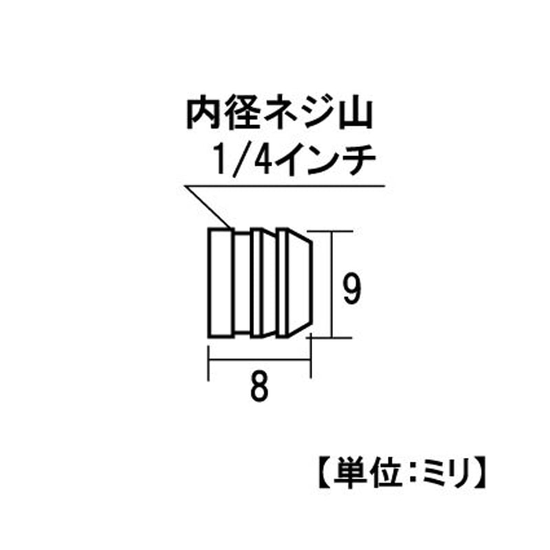 864101：ニッケルタナダボ メン9 1/4山 S-207（8個入） | 森の金物屋さん