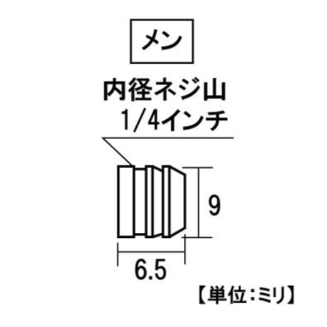 864321：真鍮タナダボGB　メン9　1/4山　S-211（4個入）
