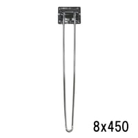 866604：クローム丸棒脚　8x450