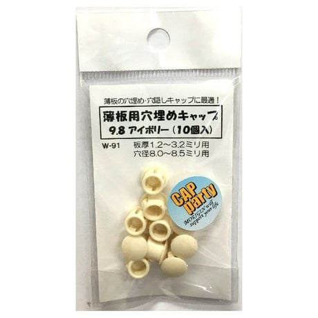 薄板用穴埋めキャップ　9.8（10個入）