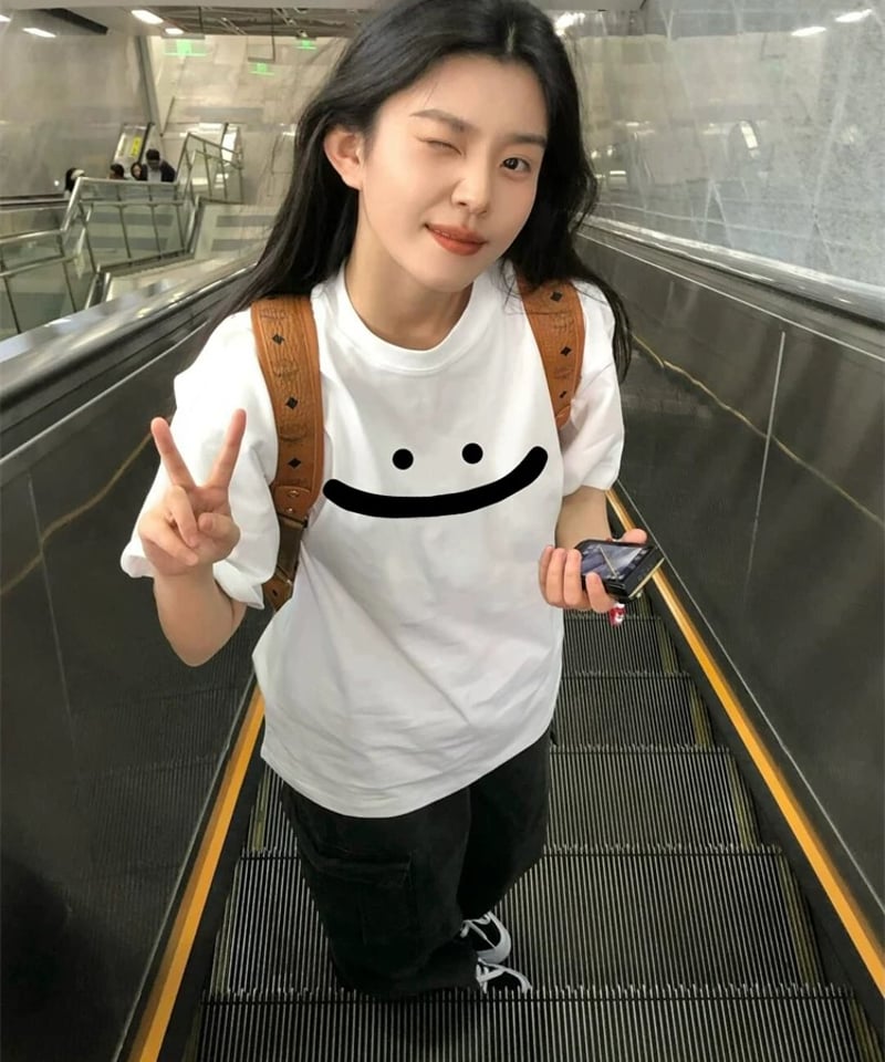 予約販売】スマイル プリントTシャツ | KISHIKA