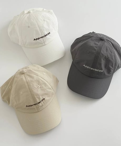 【予約販売】ロゴ刺繍ナイロンCAP キャップ